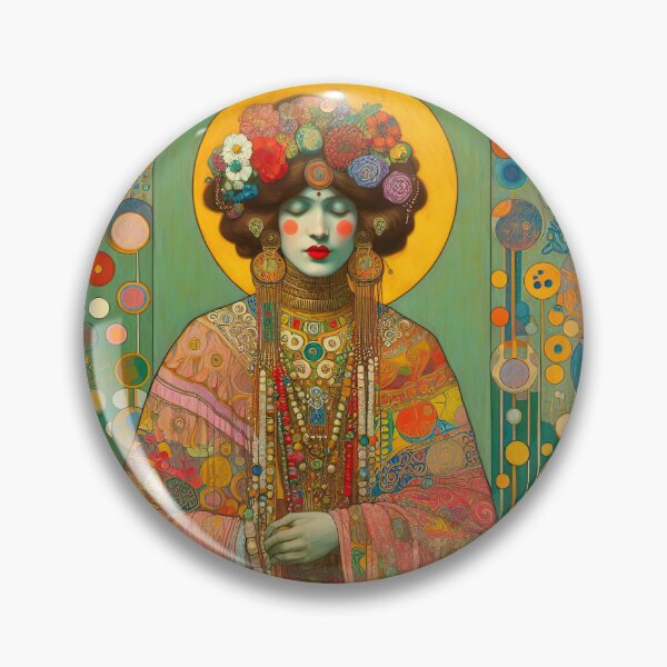 Item preview, Portrait of a Woman - Klimt 12 designed and sold by Kallak-AI-Art.