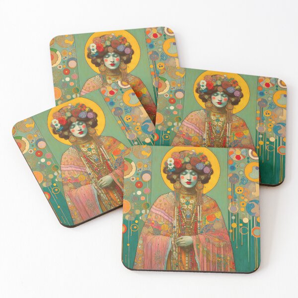 Item preview, Portrait of a Woman - Klimt 12 designed and sold by Kallak-AI-Art.