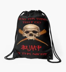 THINGS THAT GO BUMP IN THE NIGHT Drawstring Bag