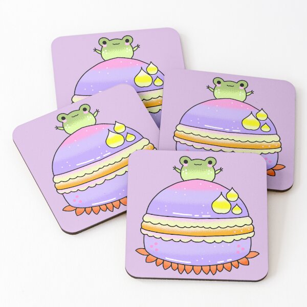 Item preview, Plush Cute Kawaii macaron froggy designed and sold by Quacktails.