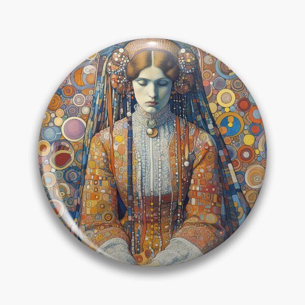 Item preview, Portrait of a Woman - Klimt 14 designed and sold by Kallak-AI-Art.