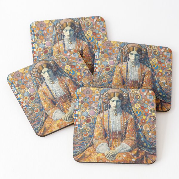 Item preview, Portrait of a Woman - Klimt 14 designed and sold by Kallak-AI-Art.
