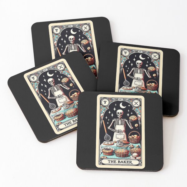 Item preview, The Skeleton Baker Tarot | Mystical Occult-Inspired Culinary Tarot Art designed and sold by litchick1977.