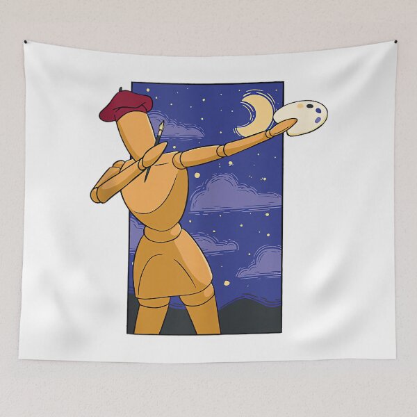 Item preview, Artistic model mobility painter with canvas and moon designed and sold by wardpowerslamon.