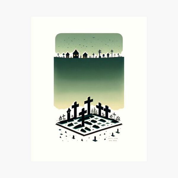 Item preview, panoramic view of grave yard  designed and sold by optimusprime39.