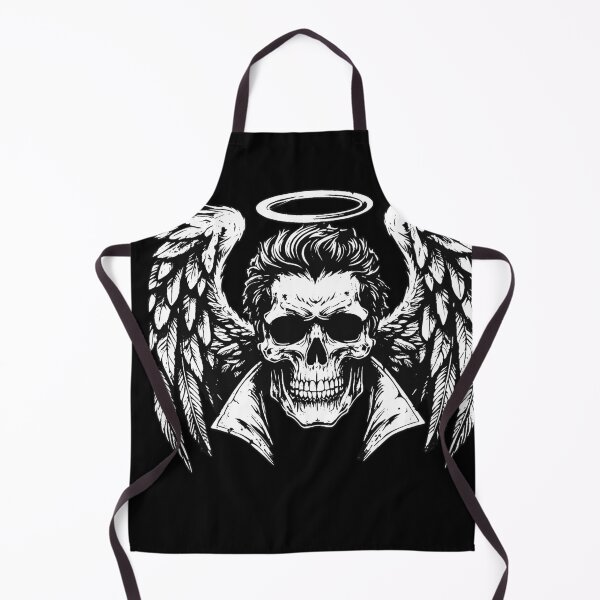 Item preview, Dark Art Skull Angel Face with Wings Horror Grunge Vintage designed and sold by MORSPECTIVE.