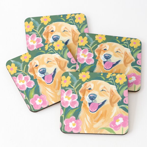 Item preview, Adorable winking golden retriever designed and sold by JustforFunlol.