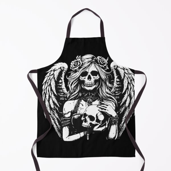 Item preview, Dark Art Skull Angel Face with Wings Horror Grunge Vintage designed and sold by MORSPECTIVE.