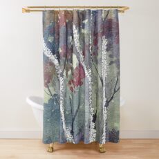 The Dark Forest Shower Curtain