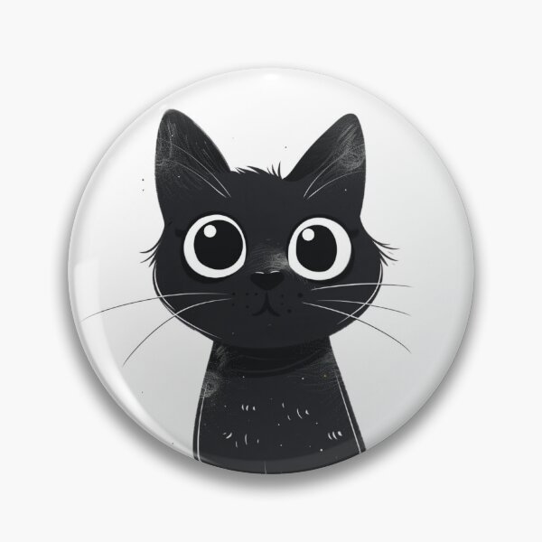 Item preview, black cat designed and sold by hanandgil.