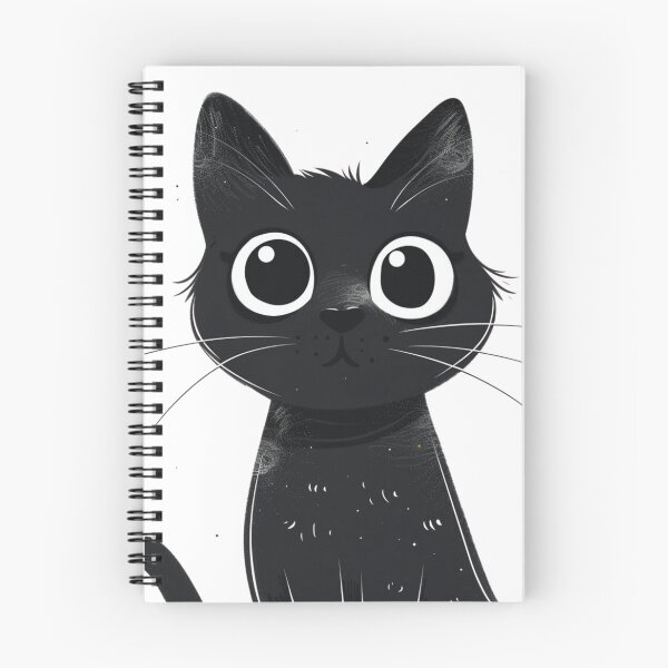 Item preview, black cat designed and sold by hanandgil.