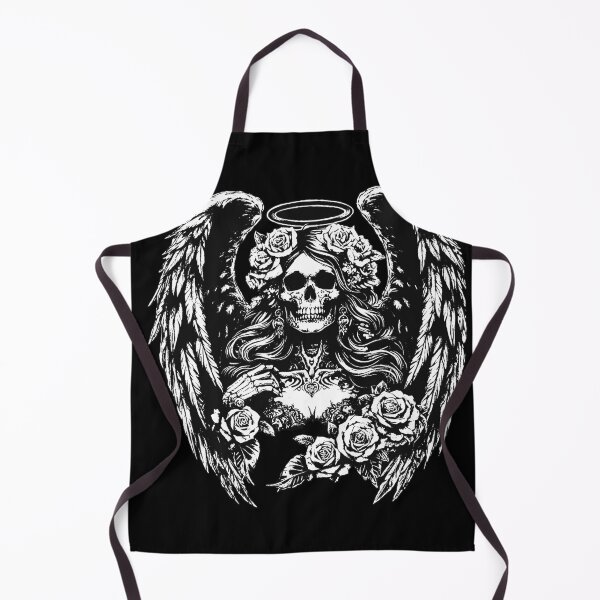 Item preview, Dark Art Skull Angel Face with Wings Horror Grunge Vintage designed and sold by MORSPECTIVE.