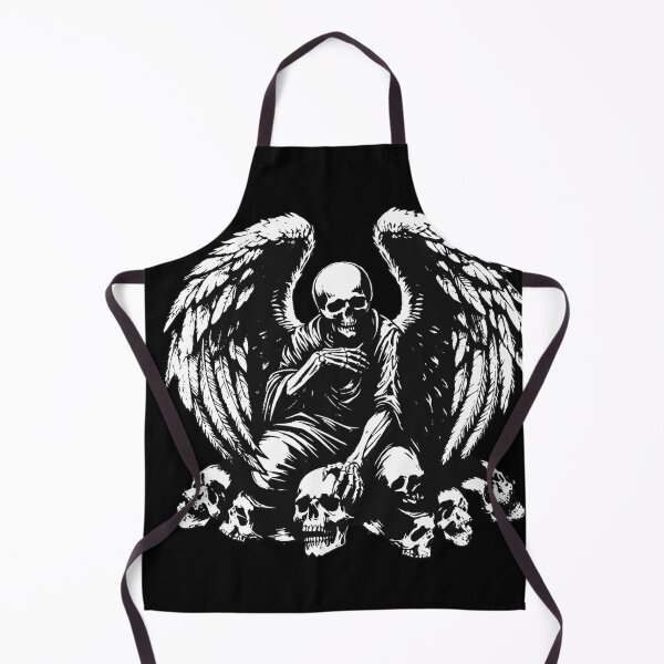 Item preview, Dark Art Skull Angel Face with Wings Horror Grunge Vintage designed and sold by MORSPECTIVE.