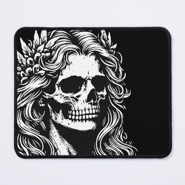 Item preview, Dark Art Skull Angel Face with Wings Horror Grunge Vintage designed and sold by MORSPECTIVE.