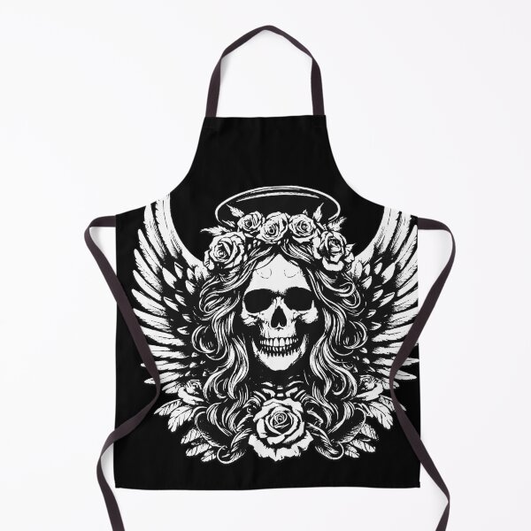 Item preview, Dark Art Skull Angel Face with Wings Horror Grunge Vintage designed and sold by MORSPECTIVE.