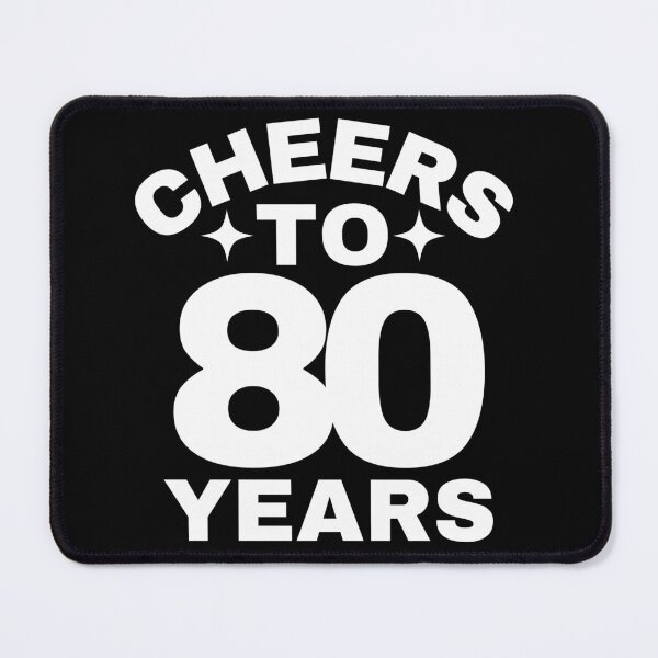 Item preview, Cheers to 80 Years - Happy 80th Birthday Celebration designed and sold by highflycrafts.