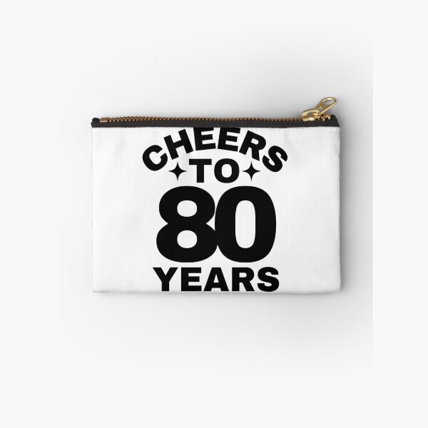 Item preview, Cheers to 80 Years - Happy 80th Birthday Celebration designed and sold by highflycrafts.