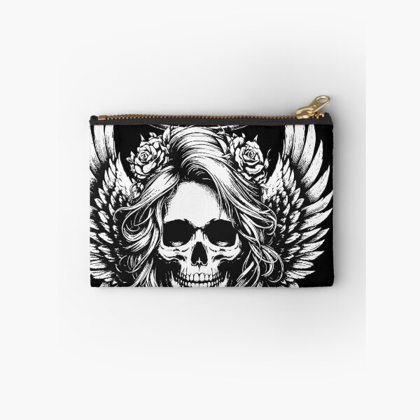 Item preview, Dark Art Skull Angel Face with Wings Horror Grunge Vintage designed and sold by MORSPECTIVE.