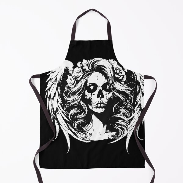 Item preview, Dark Art Skull Angel Face with Wings Horror Grunge Vintage designed and sold by MORSPECTIVE.