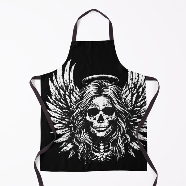 Item preview, Dark Art Skull Angel Face with Wings Horror Grunge Vintage designed and sold by MORSPECTIVE.