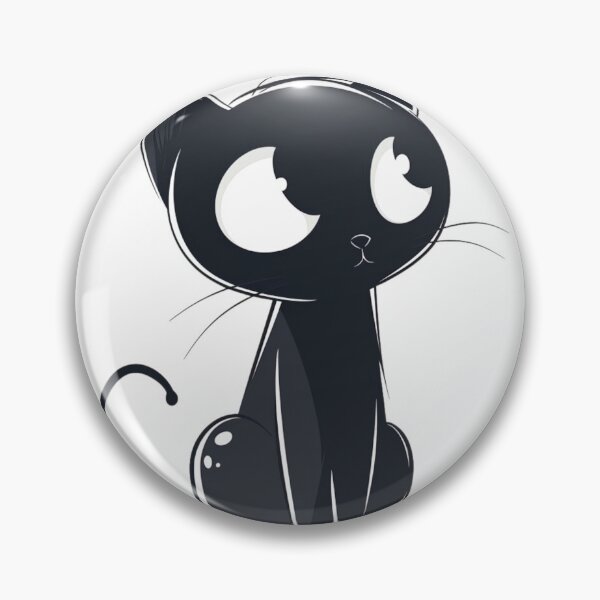 Item preview, black cat designed and sold by hanandgil.