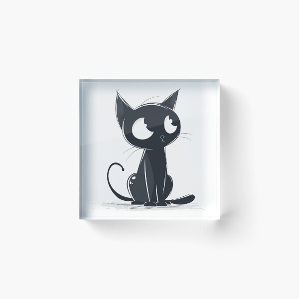 Item preview, black cat designed and sold by hanandgil.