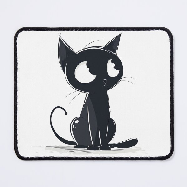 Item preview, black cat designed and sold by hanandgil.