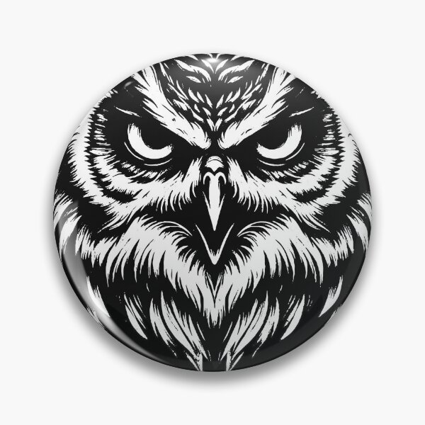 Item preview, Dark Art Owl Bird Face Ghost Wild Night Life Animal Vintage designed and sold by MORSPECTIVE.