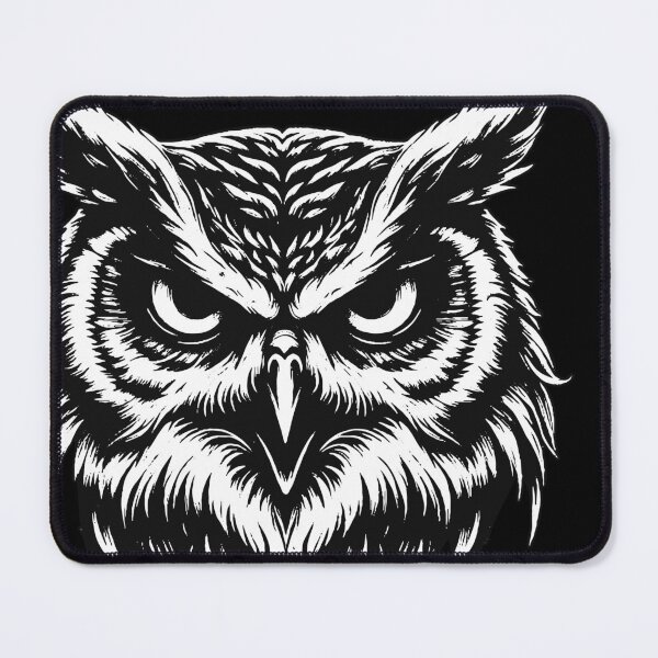 Item preview, Dark Art Owl Bird Face Ghost Wild Night Life Animal Vintage designed and sold by MORSPECTIVE.