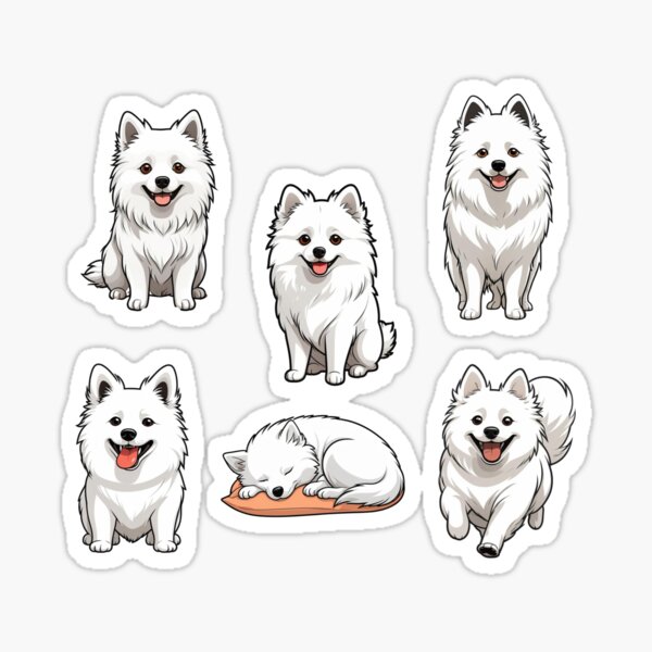 Item preview, Kawaii Japanese Spitz Puppies designed and sold by TheAnimalZ00.