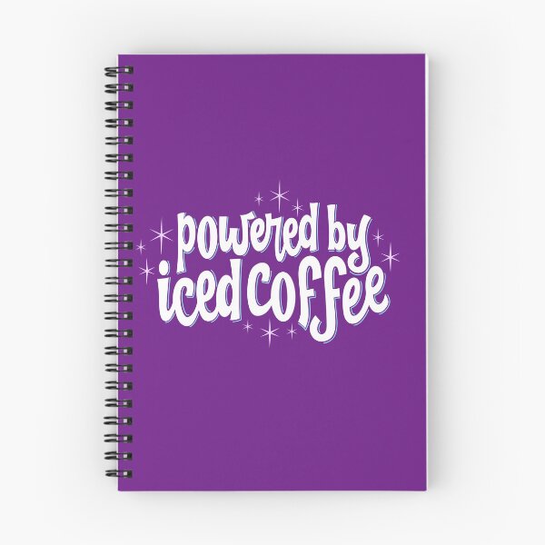 Item preview, Powered By Iced Coffee - Vintage Retro Lettering designed and sold by Kit Cronk.