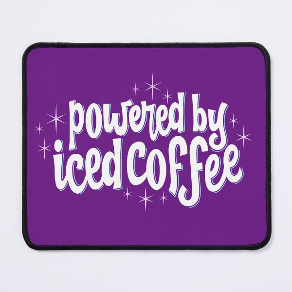 Item preview, Powered By Iced Coffee - Vintage Retro Lettering designed and sold by Kit Cronk.