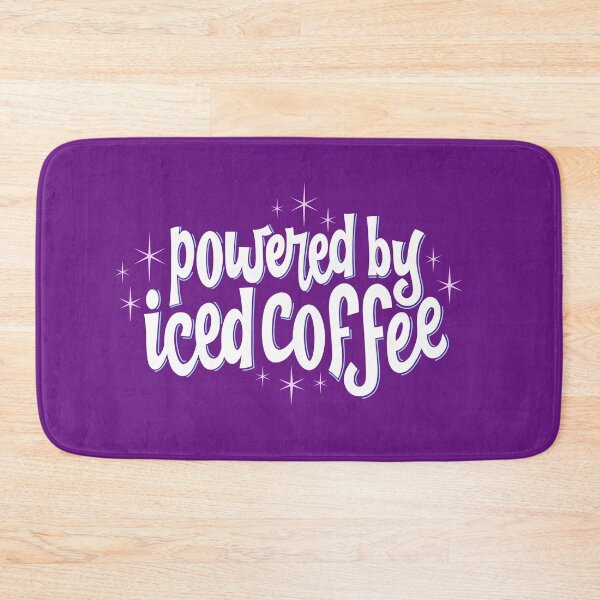Item preview, Powered By Iced Coffee - Vintage Retro Lettering designed and sold by Kit Cronk.