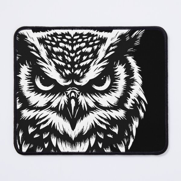 Item preview, Dark Art Owl Bird Face Ghost Wild Night Life Animal Vintage designed and sold by MORSPECTIVE.
