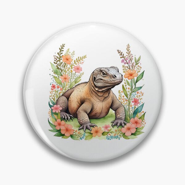 Item preview, Komodo Dragon And Flowers designed and sold by TheAnimalZ00.