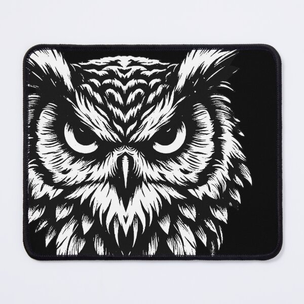 Item preview, Dark Art Owl Bird Face Ghost Wild Night Life Animal Vintage designed and sold by MORSPECTIVE.