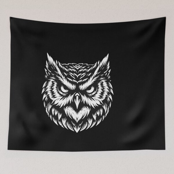Item preview, Dark Art Owl Bird Face Ghost Wild Night Life Animal Vintage designed and sold by MORSPECTIVE.