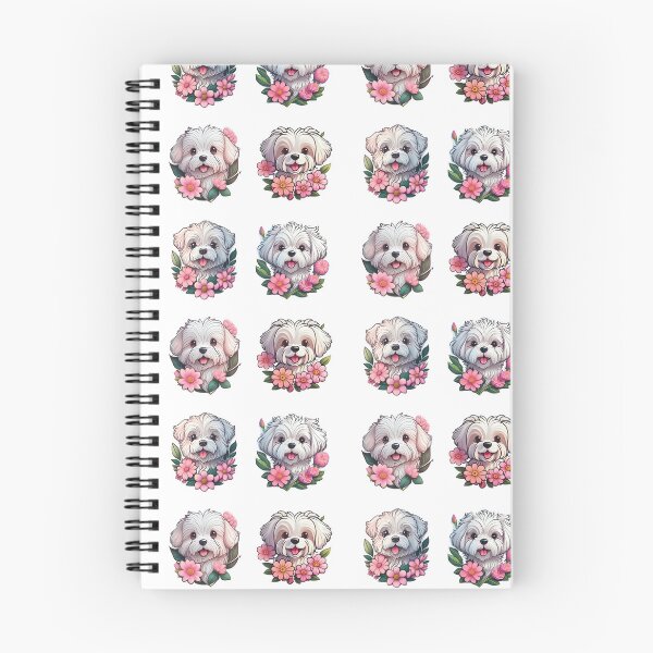 Item preview, Malteses And Flowers designed and sold by TheAnimalZ00.