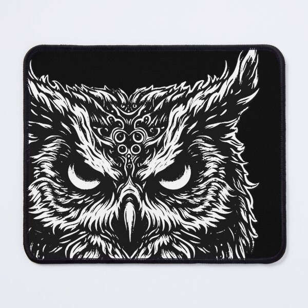 Item preview, Dark Art Owl Bird Face Ghost Wild Night Life Animal Vintage designed and sold by MORSPECTIVE.