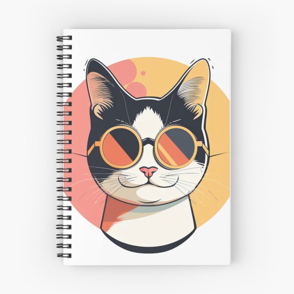 Item preview, cat wearing glasses designed and sold by hanandgil.