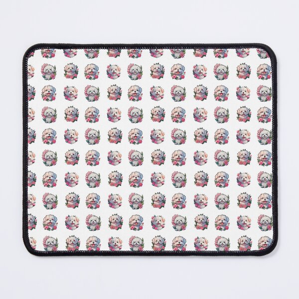 Item preview, Cute Maltese Puppies And Flowers designed and sold by TheAnimalZ00.