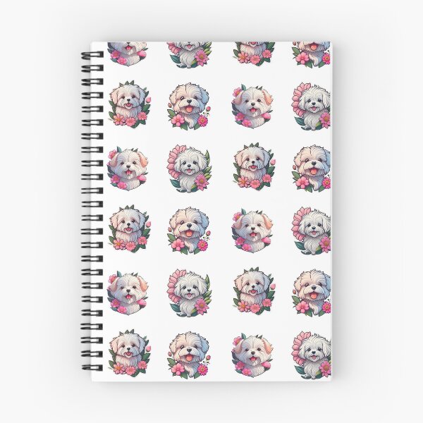 Item preview, Cute Maltese Puppies And Flowers designed and sold by TheAnimalZ00.