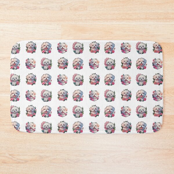 Item preview, Cute Maltese Puppies And Flowers designed and sold by TheAnimalZ00.