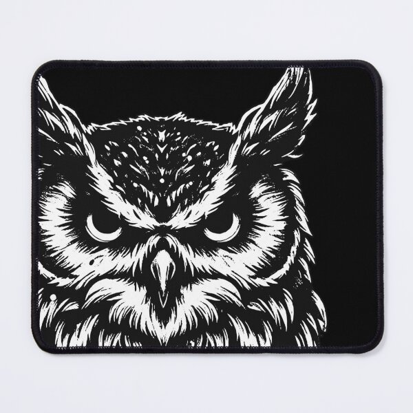 Item preview, Dark Art Owl Bird Face Ghost Wild Night Life Animal Vintage designed and sold by MORSPECTIVE.
