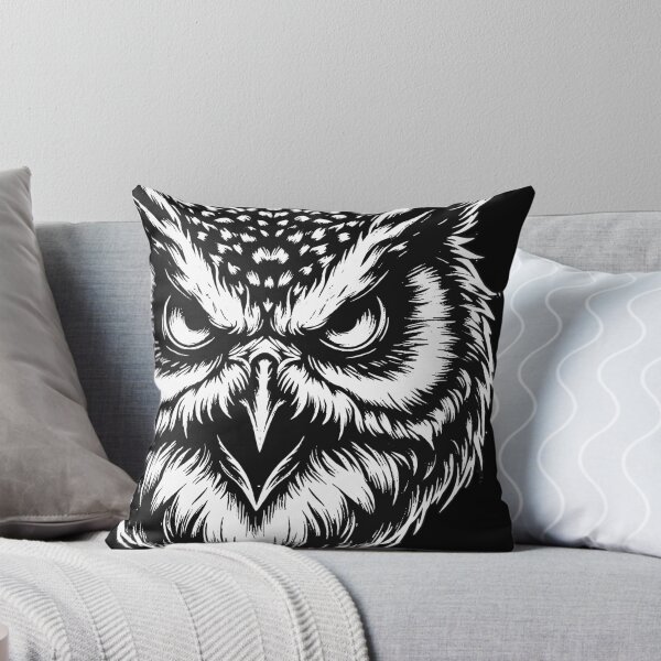 Item preview, Dark Art Owl Bird Face Ghost Wild Night Life Animal Vintage designed and sold by MORSPECTIVE.