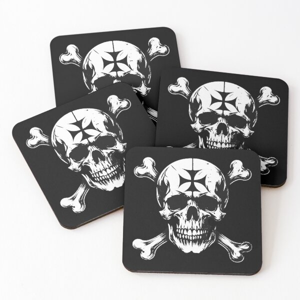 Item preview, Dark Art Skull Head With Cross Sign Bone Tattoo Grunge Vintage designed and sold by MORSPECTIVE.