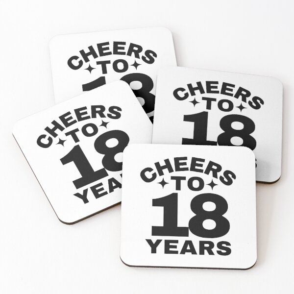 Item preview, Cheers to 18 Years - Happy 18th Birthday Celebration designed and sold by highflycrafts.