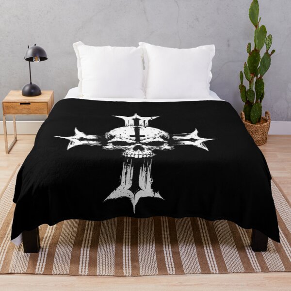 Item preview, Dark Art Skull Head With Cross Sign Bone Tattoo Grunge Vintage designed and sold by MORSPECTIVE.
