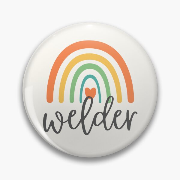Item preview, Welder - Colorful Rainbow - Heart - Career designed and sold by patternjp.