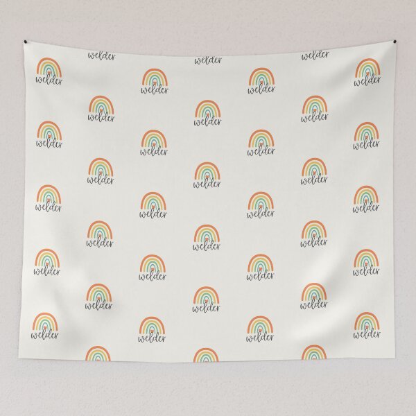 Item preview, Welder - Colorful Rainbow - Heart - Career designed and sold by patternjp.